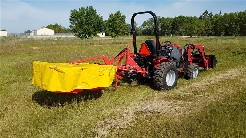 SYNBON Tractor 3 Point Mounted Double Disk Lawn 1650 MM Width  Rotary Drum Mower For Hay