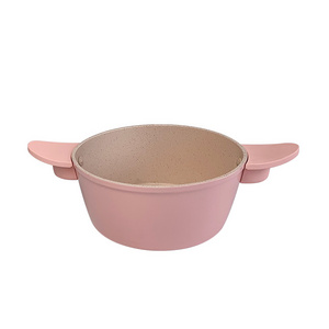 non stick ceramic-coated casseroles cooked in forged aluminum sauce soup pan and pot