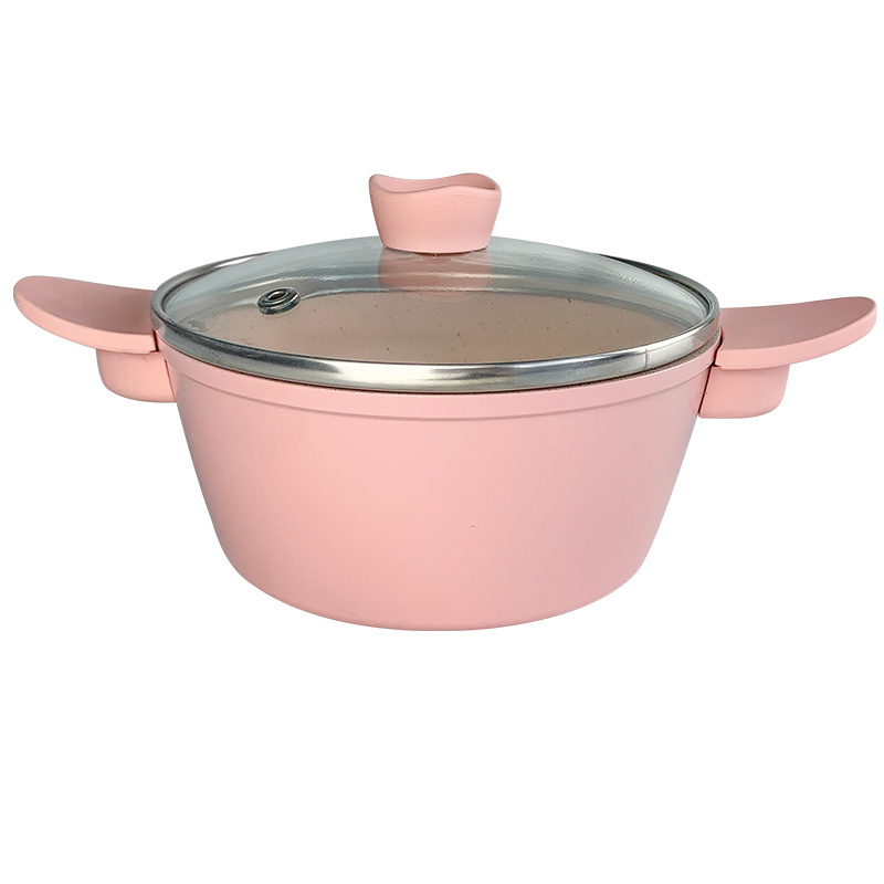 non stick ceramic-coated casseroles cooked in forged aluminum sauce soup pan and pot