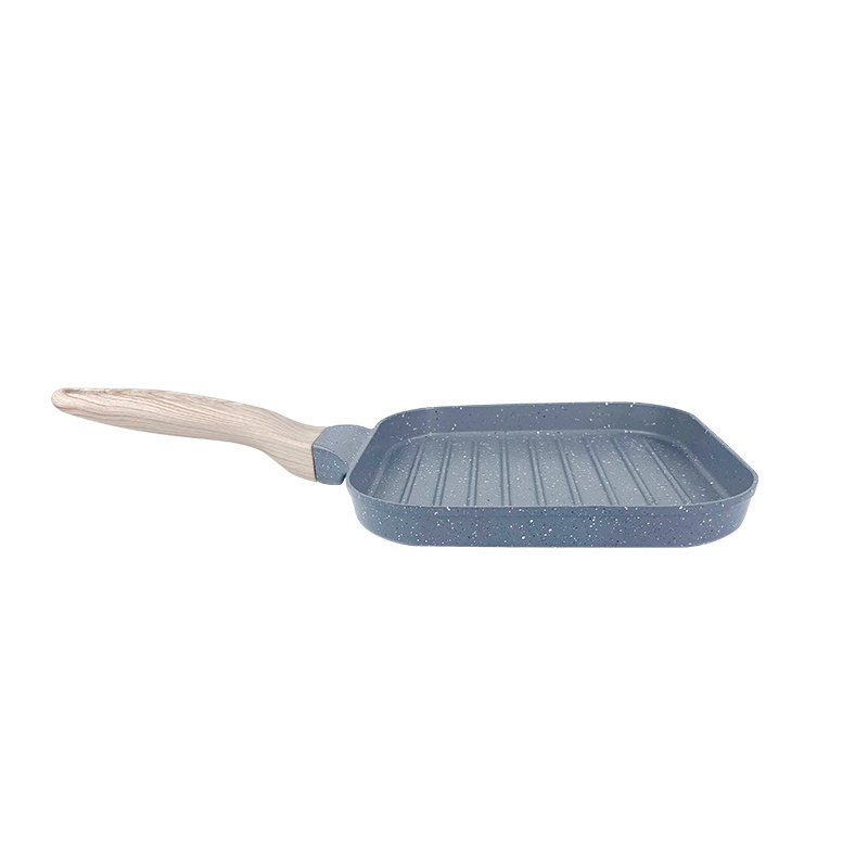 Non Stick Square breakfast egg cake Frying Pans Cast Aluminum Grilling Pan for Steak pancake