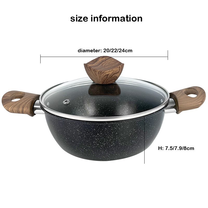 factory wholesale non stick cookware set carbon steel nonstick cooking kitchen sauce pots and pans set casserole with lid