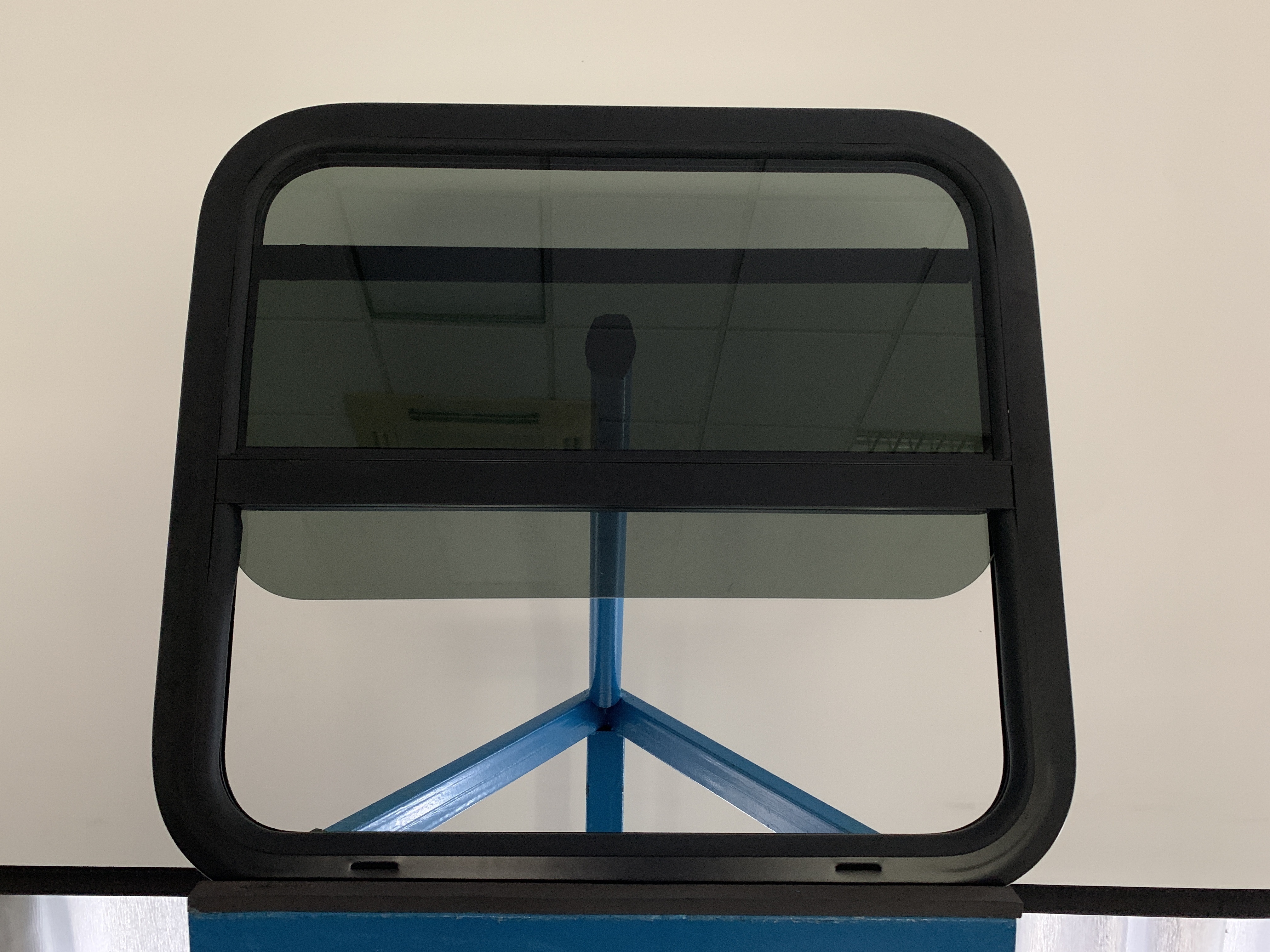 RV Windows Motorhome RV Sliding Window Teardrop Vertical Sliding Black RV Windows with Tinted Glass USA