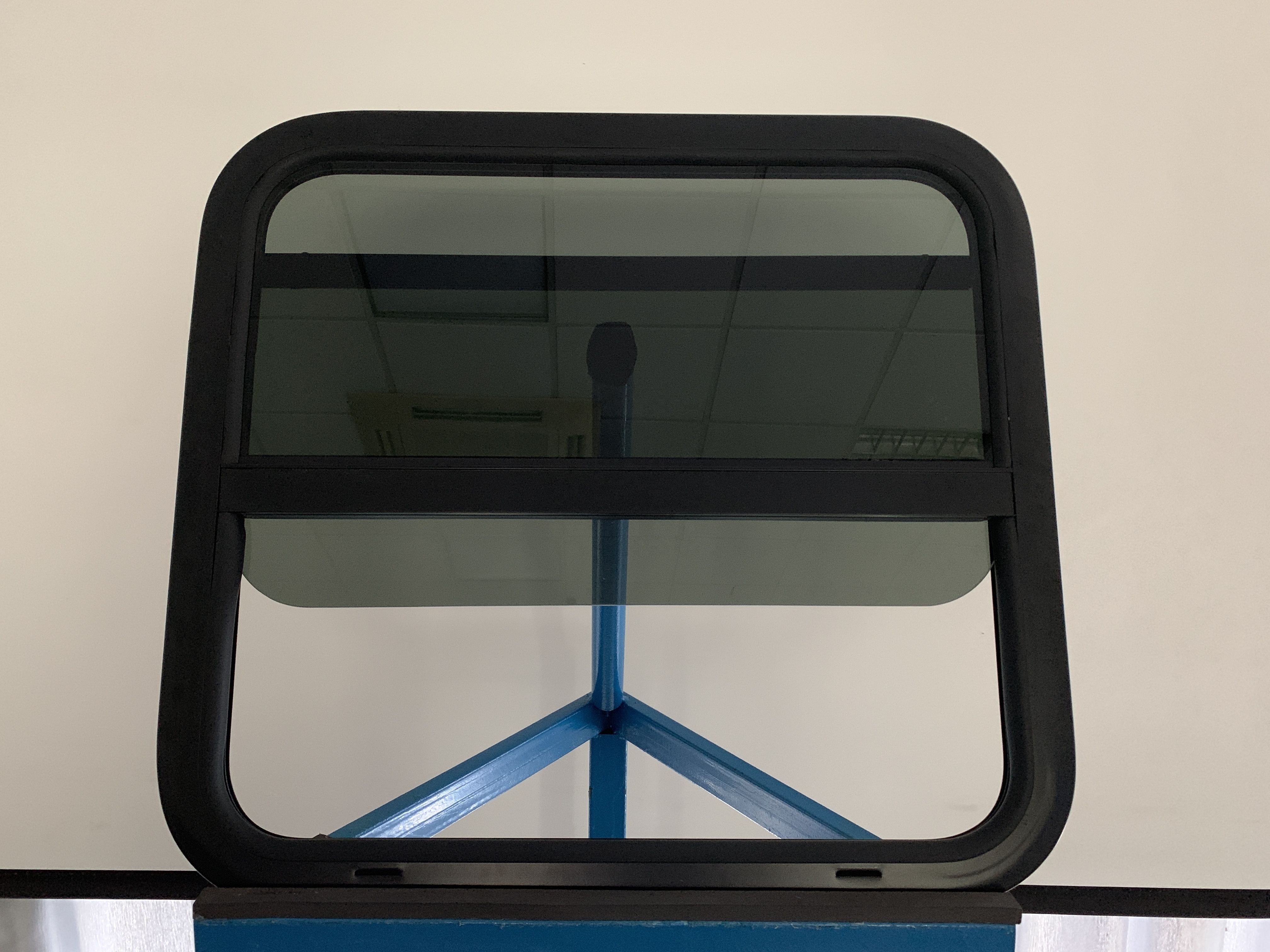 RV Windows Motorhome RV Sliding Window Teardrop Vertical Sliding Black RV Windows with Tinted Glass USA