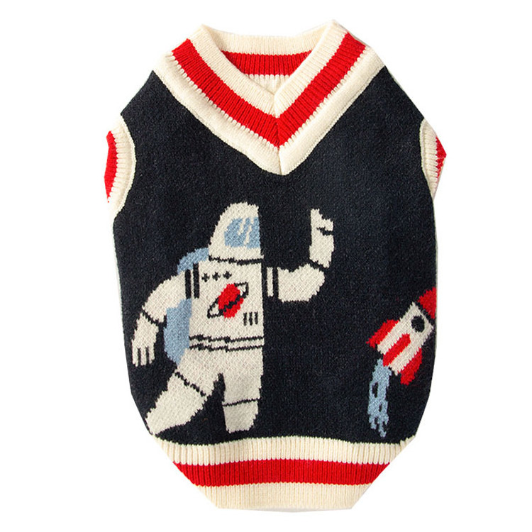 Hot Selling Autumn and winter new puppy warm cat astronaut milk cat pet two legged sweater