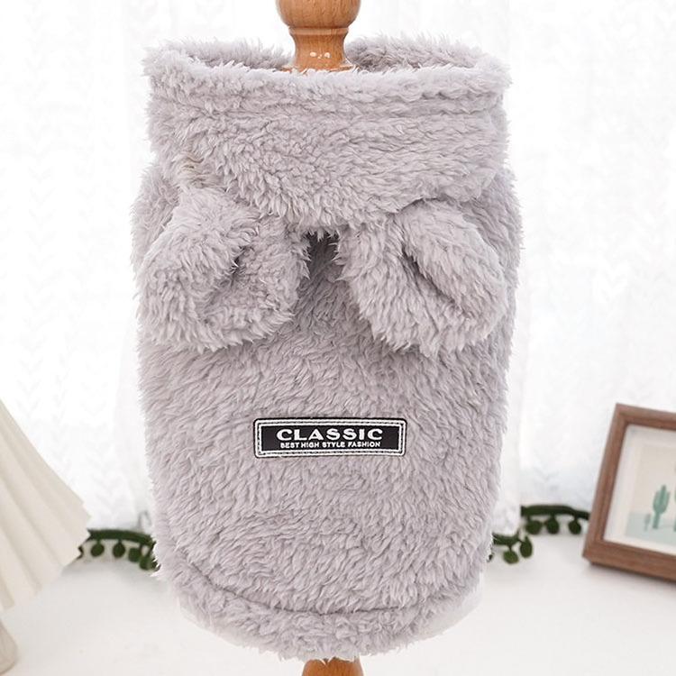 Hot Selling Autumn winter puppy cute cat warm two legged cardigan Rabbit Ear Comfortable Cotton Hoodie