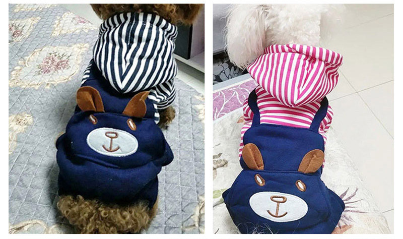 High quality Pet Dog Clothes Cat Teddy Bears Pomeranian Autumn and Winter Four legged Clothes