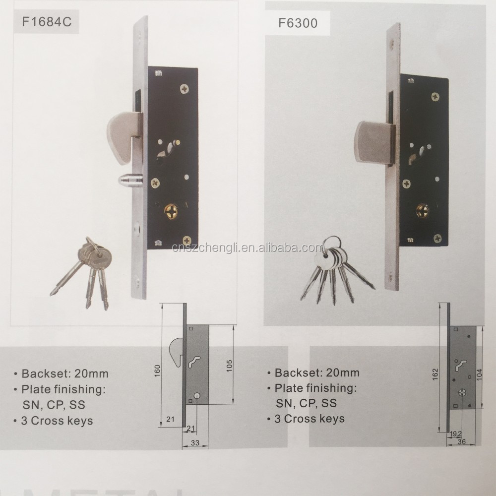 Garden Aluminum Door bolt Lock for Mexico market