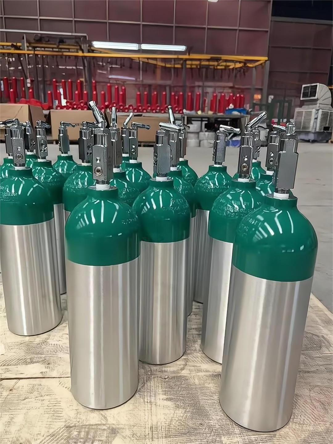 Cheap Medical Supplier Co2 Cylinder Aluminium Oxygen Gas Cylinder For Hospital And Home Use