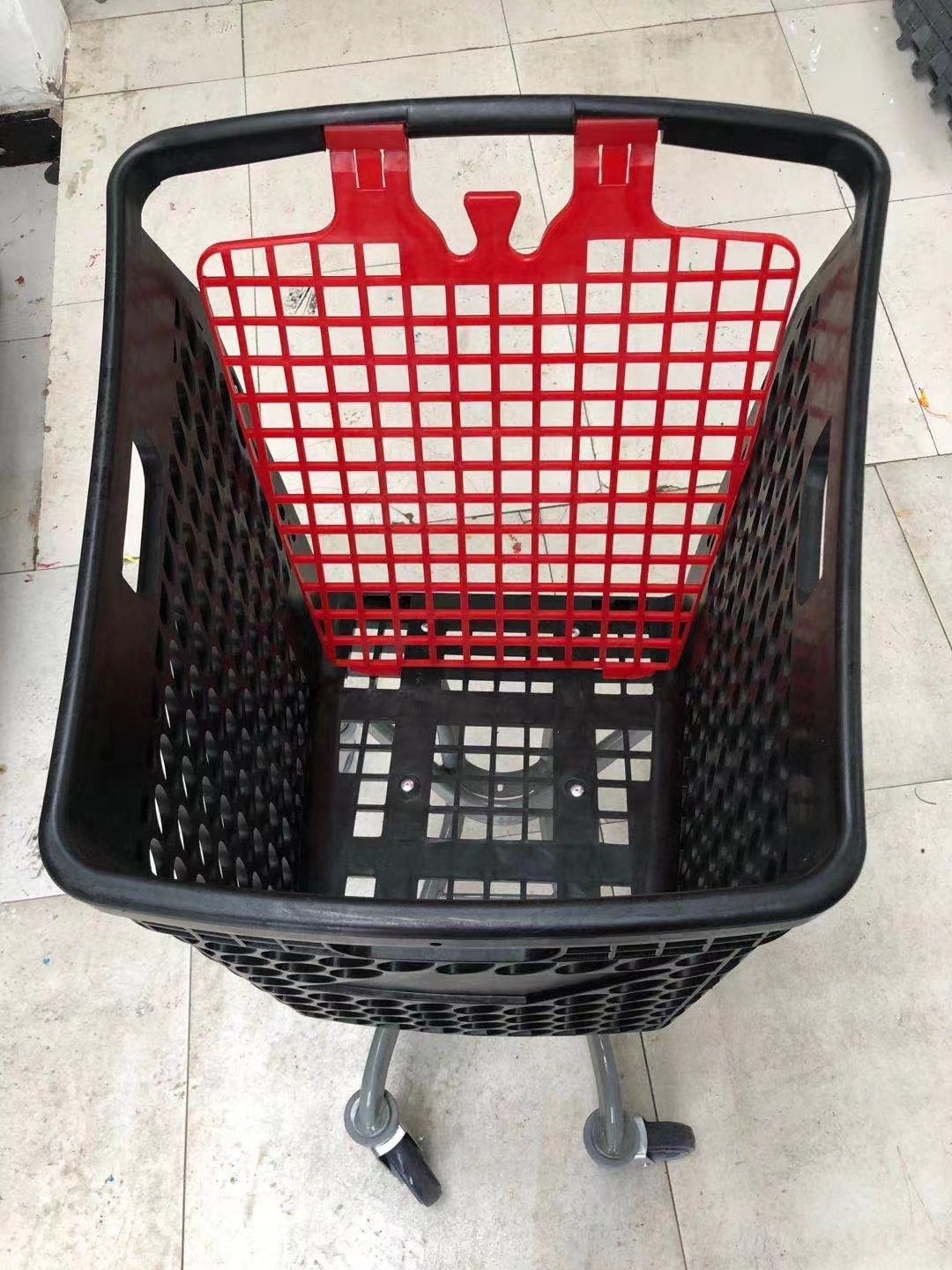 Plastic Supermarket customized trolley and retail store used shopping trolley carts