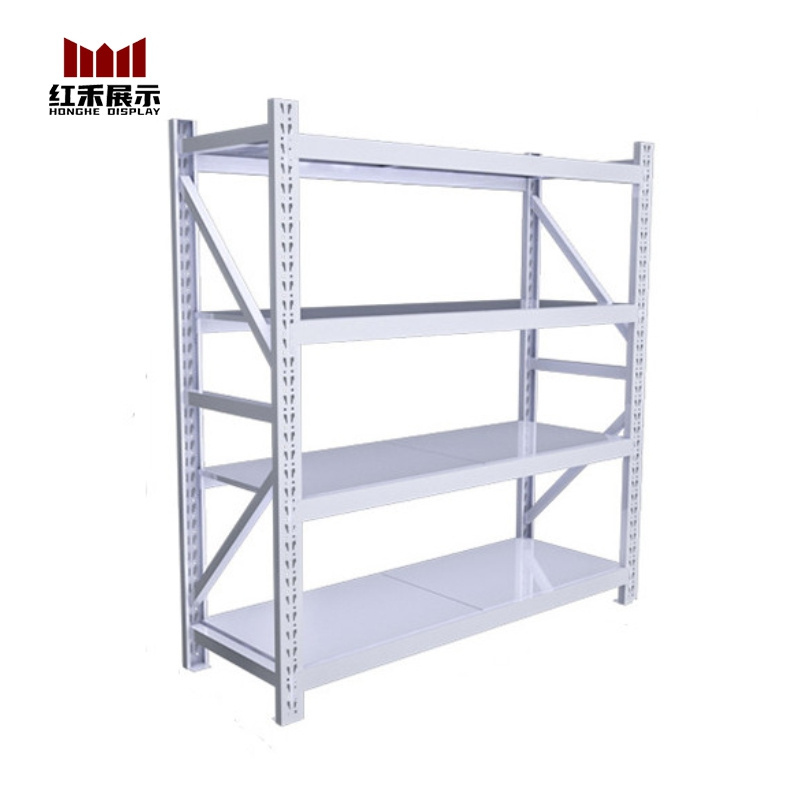 Hong He 5-Tier Red Rivet Shelf Muscle Rack Boltless Shelving