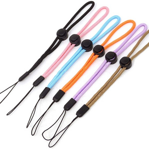 Wholesale Cheap Adjustable Round Rope Polyester Short Wrist Strap Promotional Lanyards for Phone Game Controllers Smart Devices