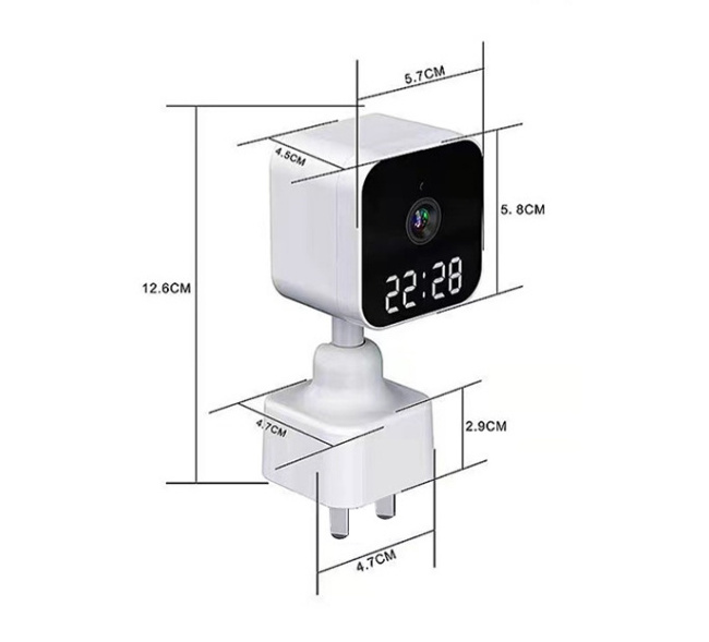 Tuya Clock Security Camera 1080P US Spec Direct Box Camera Home Smart Monitor