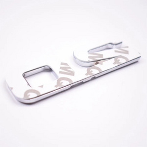 3D 2.0 Car Rear Trunk Emblem Badge Sticker For all car styling pretty Metal Silver car body decor