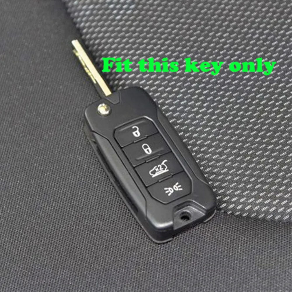 Hot Selling Rubber Car Key Shell Protector Silicone Car Key Case Cover Shell Bag Fit For Jeep Renegade 2016 Renegade