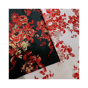 Luxury beautiful locate floral jacquard fabric brocade jacquard fabric Abrasion-Resistant for dresses