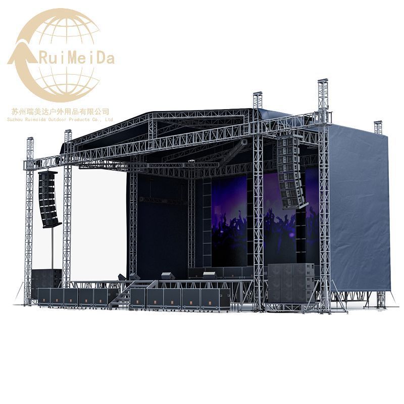 Aluminum Square Truss Tower Base And Scrim Vertical System