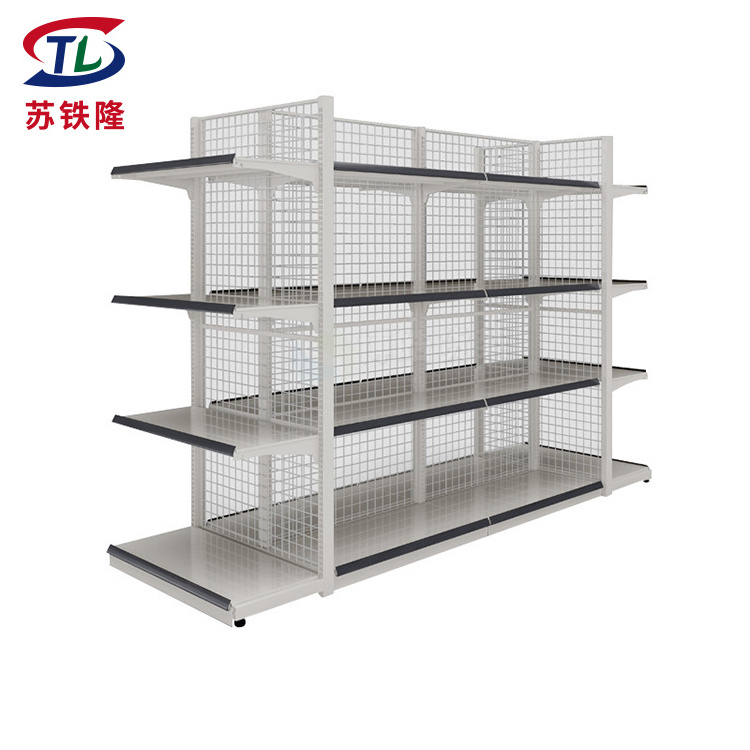 Factory direct sale grocery store retail display stand racks big shop supermarket shelf