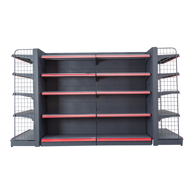 Wholesale Low Moq Metallic Retail Equipments Galvanized Gondola Shelving Supermarket Shelves Shelf For Supermarket Spices