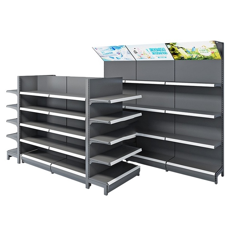 Wholesale Factory Price Grocery Shelves Supermarket Deep Shelf Display Equipment White