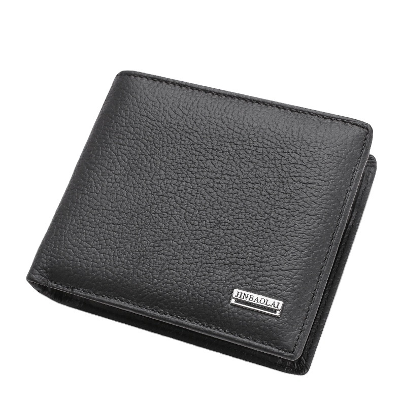 Portefeuille Homme JINBAOLAI Brand High Quality Leather Men Wallet Short Pocket Coin Purse Business Card Holder Money Bag Wallet