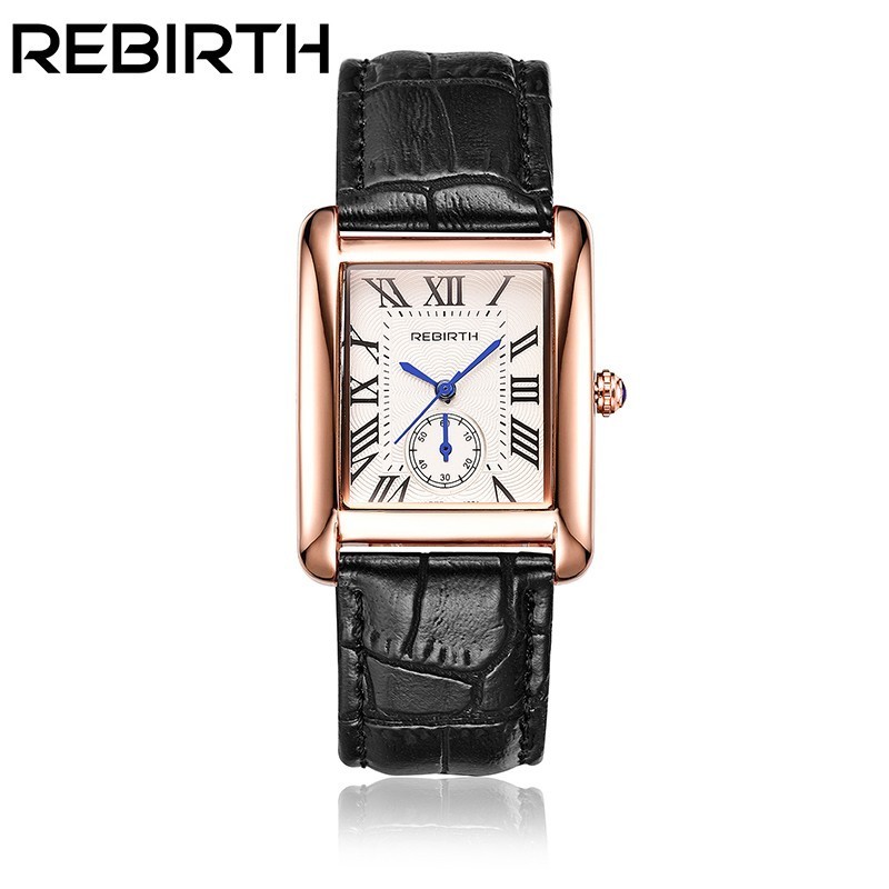 top brand luxury rose gold square dial waterproof women elegant bracelet wristwatch japan movement quartz ladies leather watch