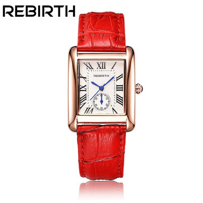 top brand luxury rose gold square dial waterproof women elegant bracelet wristwatch japan movement quartz ladies leather watch