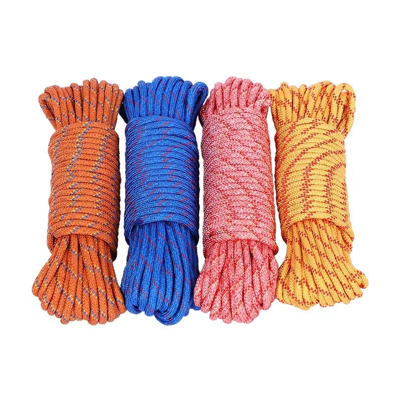 Wholesale 10.5mm Static Outdoor climbing rock rope static polyester rope double braided rope