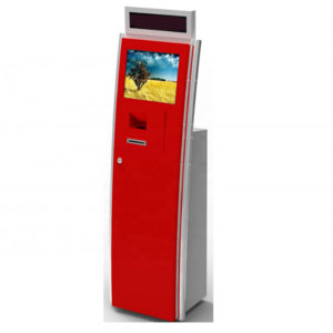 Touch screen self service payment kiosk cash deposit machine 2 way currency exchange pay bank buy digital ATM