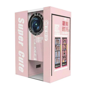 photo booth photograph kiosk machine photo printing printer for self service camera ID photo stickers