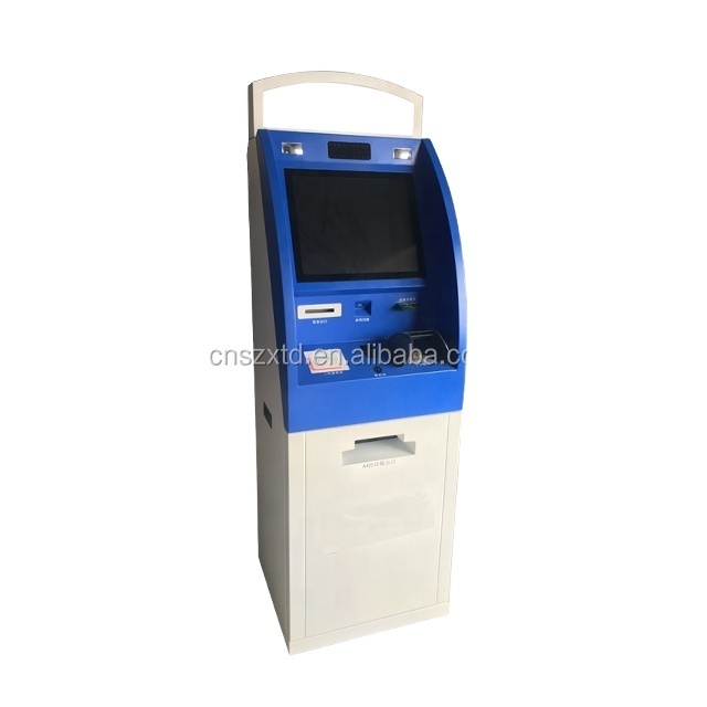 21.5 inchl self-service  atm machine bank deposit bank cash acceptor machine card  atm kiosk