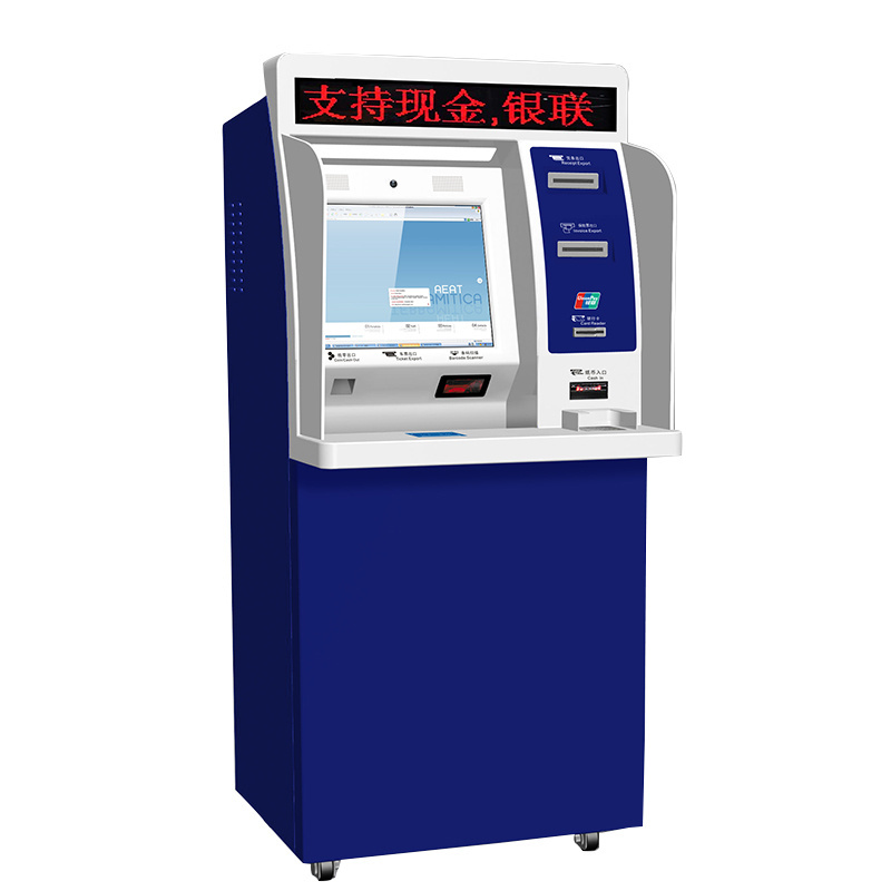 self service atm machine bank payment kiosk terminal equipment with bill acceptor and printer thermal for sale