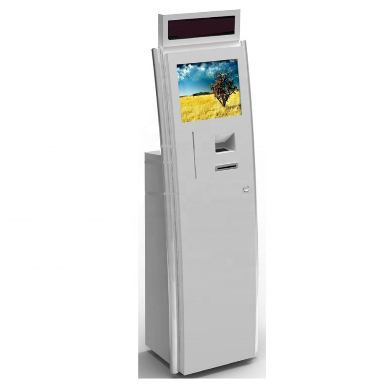 Touch screen self service payment kiosk cash deposit machine 2 way currency exchange pay bank buy digital ATM