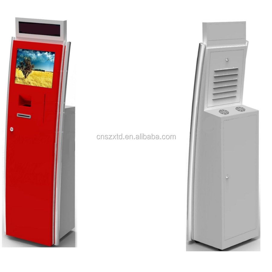 Touch screen self service payment kiosk cash deposit machine 2 way currency exchange pay bank buy digital ATM