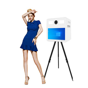 portable tripod 15.6 inch touch screen dslr photobooth photo booth box easy assemble selfie machine photo booth for events