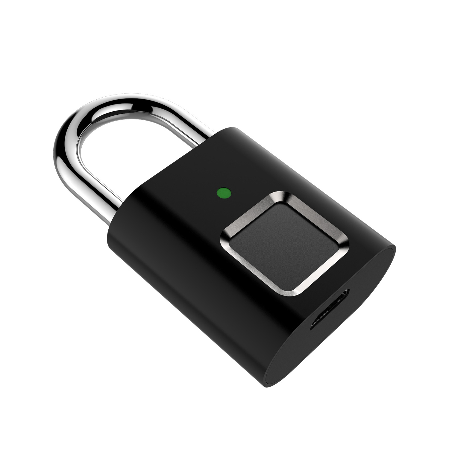 Hot sale Padlock fingerprint 20 groups small digital padlock finger touch mini smart fingerprint padlock