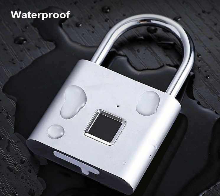 Anti Theft Smart Intelligent Fingerprint Pad Lock  Waterproof smart lock YH-G4