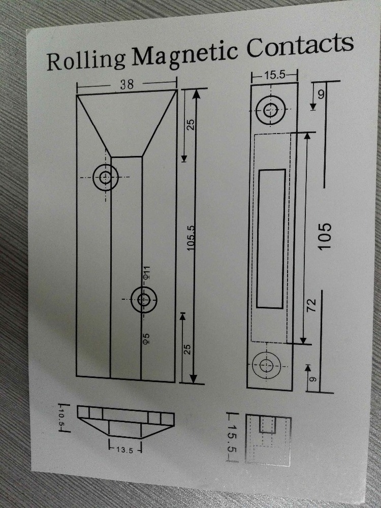 Metal Anti-Theft Roll Up Door Sensor Alarm Automatic Door Open Sensor Garage Roller Shutter Door Alarm Sensor