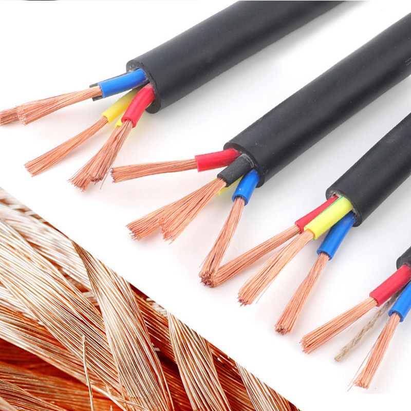 Electrical Flexible Copper Cable 2 3 4 5 6 Core PVC PU PUR Electrical Retractable Spiral Cable Wire Spiral Power Cable