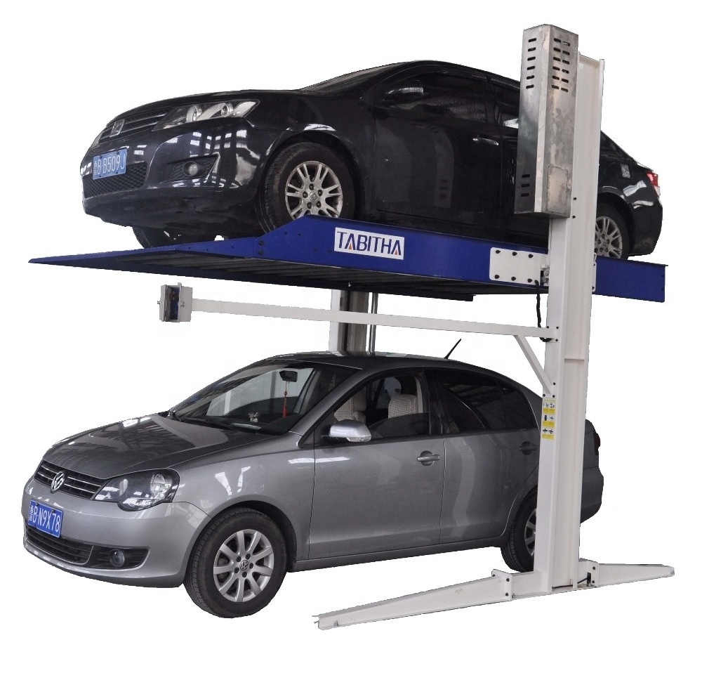 Double or two level 2 post hydraulic car parking lift CE certificate