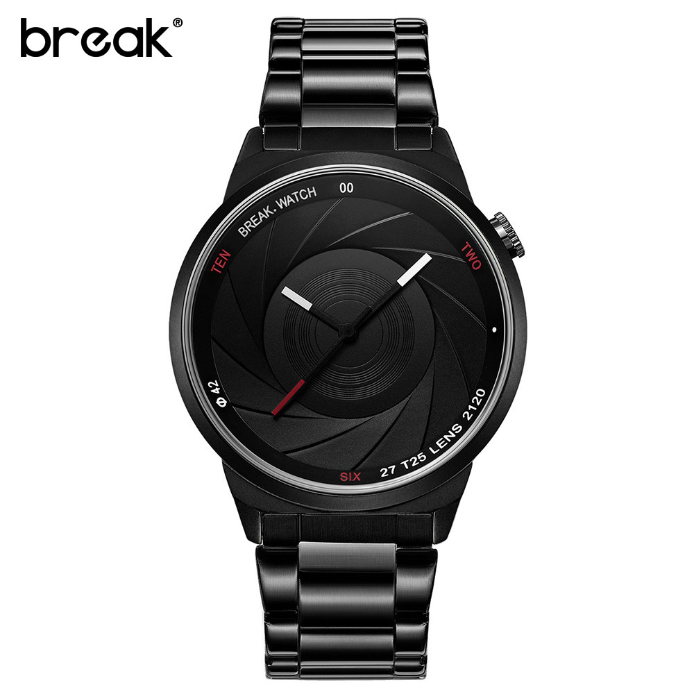 Break T25 New Original Special Design Photographer CAMERA Unique Men Women Unisex Sport Quartz Creative Casual Fashion Watches