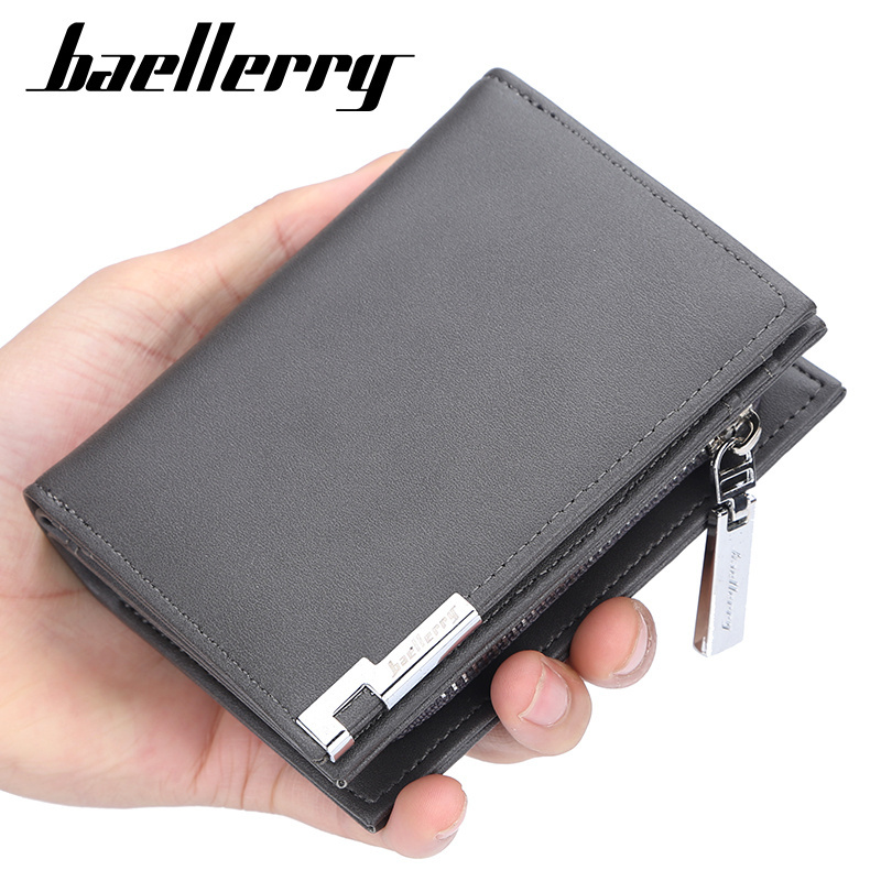 BAELLERY Wallet Men Leather Genuine Cow Leather Man Wallets With Coin Pocket Man Purse leather Money Bag Male Wallets Wholesale