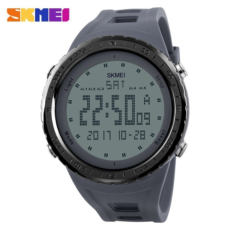 SKMEI Men Sports Watches Countdown Chrono Double Time EL Light Digital Wristwatches Water Resistant Horloge Orologio Uomo Watch