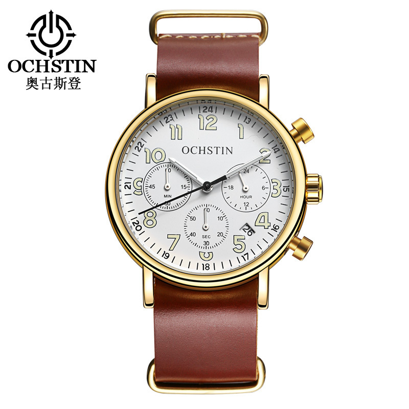 OCHSTIN Sports Men's Watches For Man 2020 Top Brand Luxury Pilot watches men wrist Waterproof Original Quartz Chronograph Clock