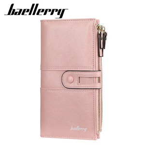 Baellery Women Wallets Fashion Long Leather Top Quality Card Holder Classic Female Purse Zipper Brand Wallet For Women