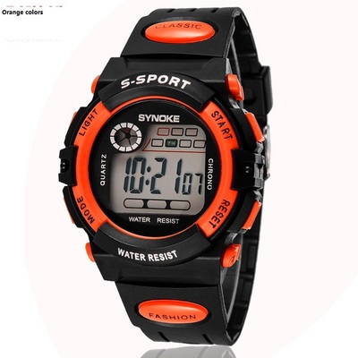 SYNOKE Brand Men Sports Watches LED Digital Quartz Fashion Watch Outdoor Waterproof Fabric Wristwatches Relogio Masculino