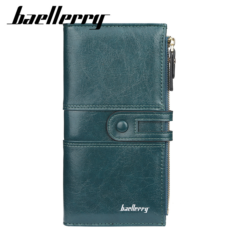 Baellery Women Wallets Fashion Long Leather Top Quality Card Holder Classic Female Purse Zipper Brand Wallet For Women