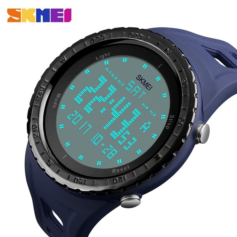 SKMEI Men Sports Watches Countdown Chrono Double Time EL Light Digital Wristwatches Water Resistant Horloge Orologio Uomo Watch