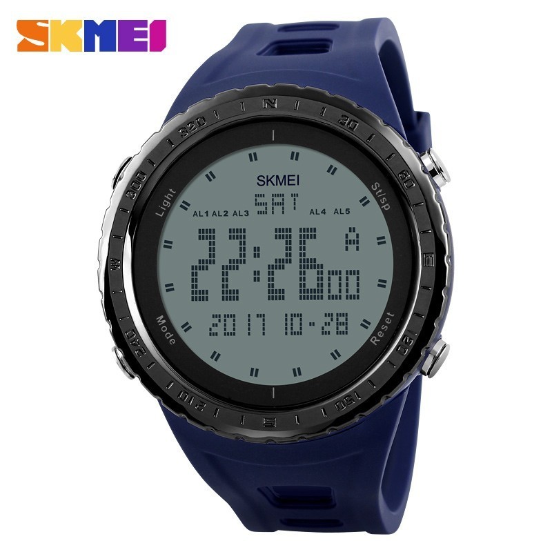 SKMEI Men Sports Watches Countdown Chrono Double Time EL Light Digital Wristwatches Water Resistant Horloge Orologio Uomo Watch