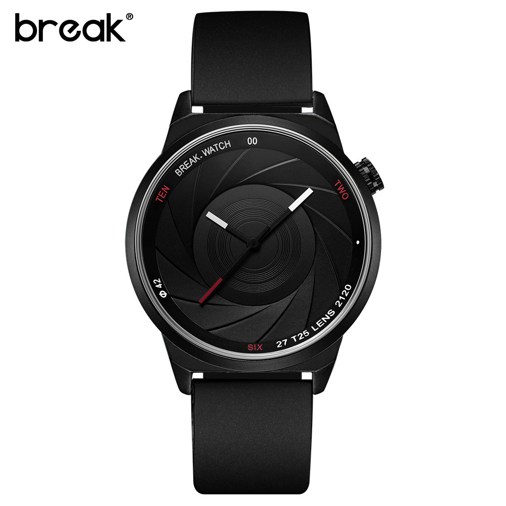 Break T25 New Original Special Design Photographer CAMERA Unique Men Women Unisex Sport Quartz Creative Casual Fashion Watches