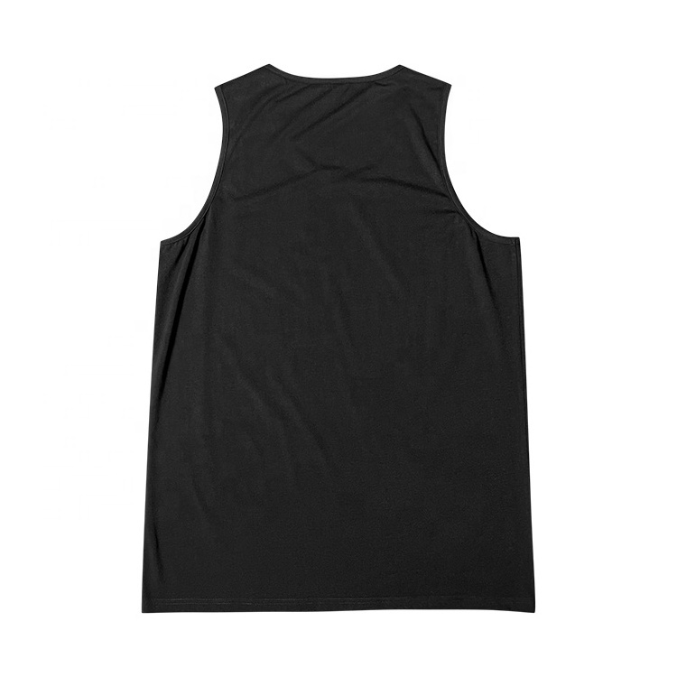 Clothing manufacturers 100% polyester dye sublimation printing round neck thin collar training fast dry tank tops for men